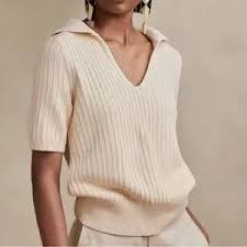 Banana Republic Kina Cotton Sailor Sweater
